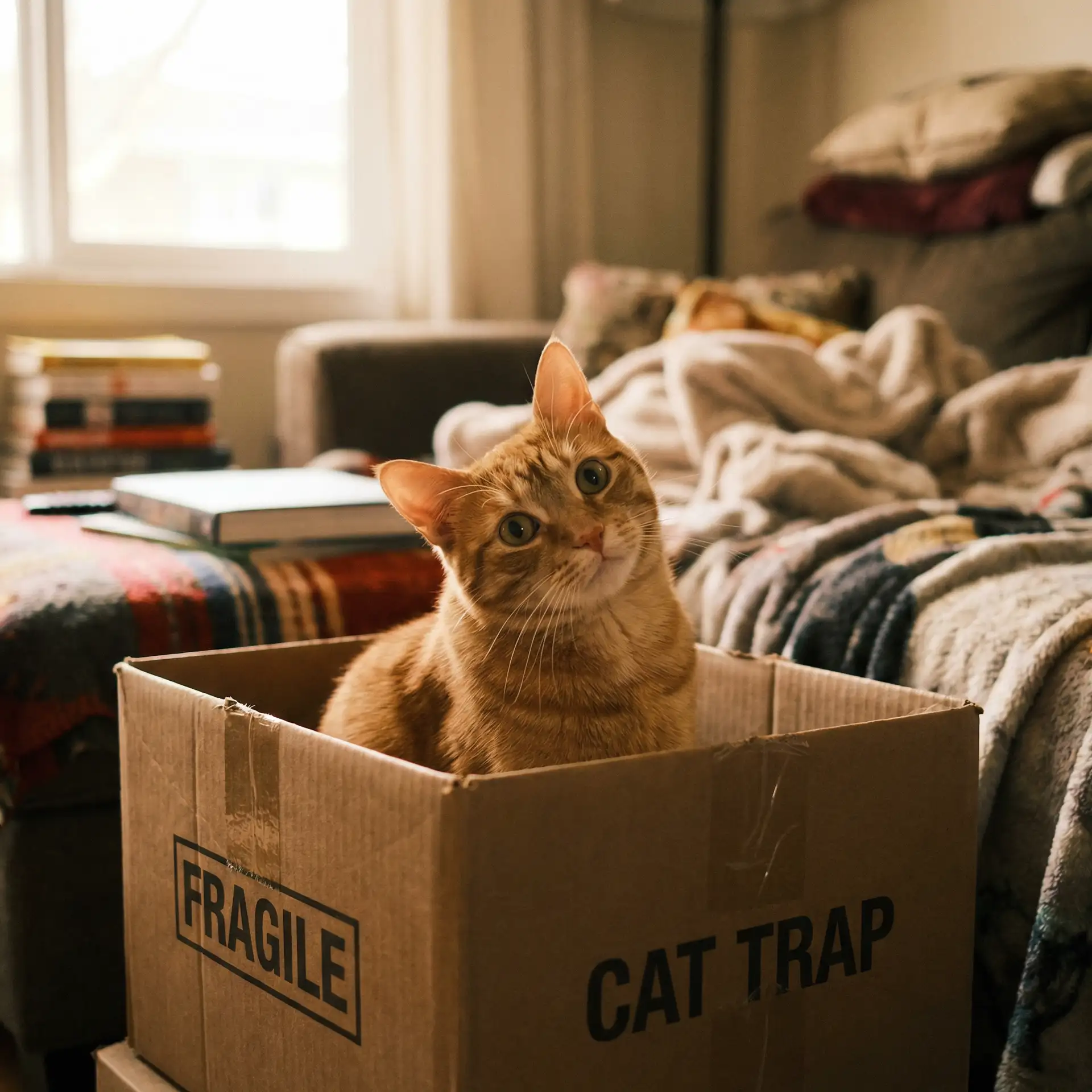 橘猫躲在纸箱里 - 诱子偷伦初尝云雨孽欲天堂